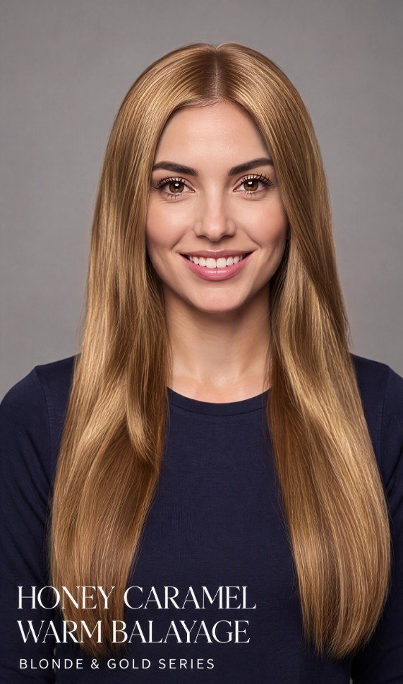 Honey caramel warm balayage
