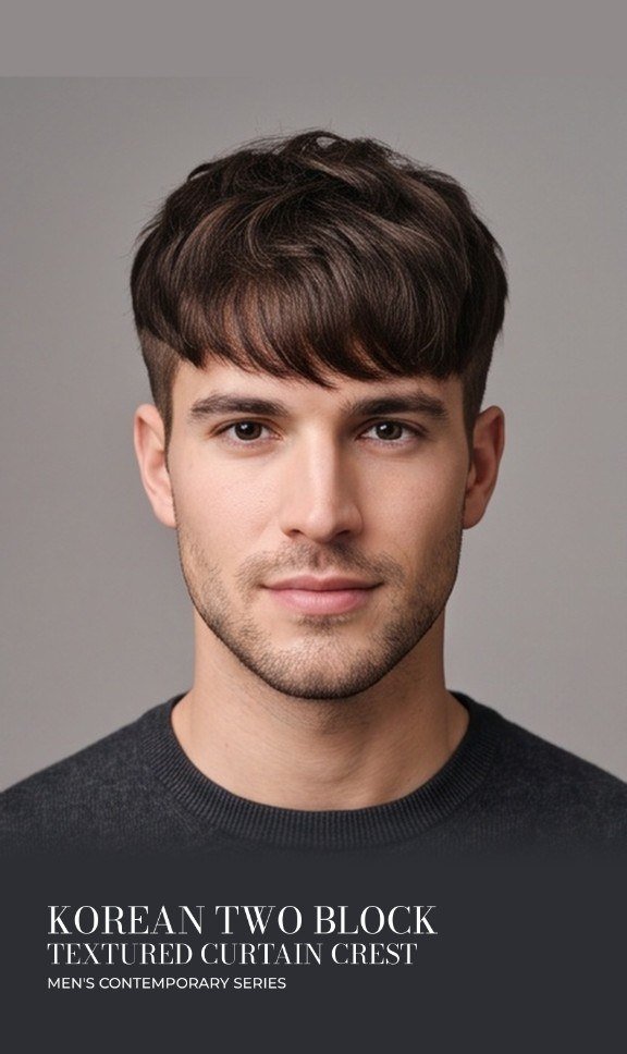 Korean two block hairstyle